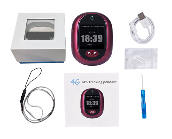 GPS 4G吊坠定位器ZJGPS-02包装配件