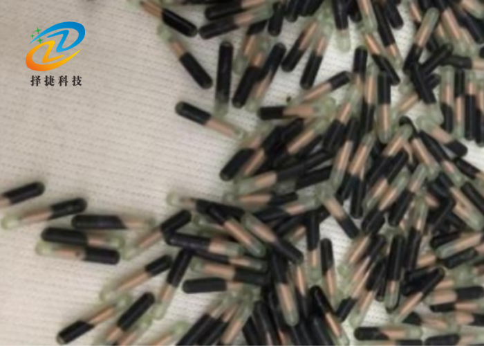 rfid玻璃管标签ZJBLG0212B示意图